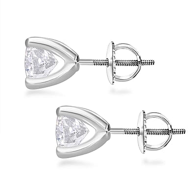 Luxuriant Lab Grown Diamond G VS 3.00 ctw Solitaire Stud Earrings