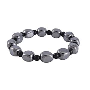 Terahertz and Shungite Beaded Stretch Bracelet 130.00 ctw
