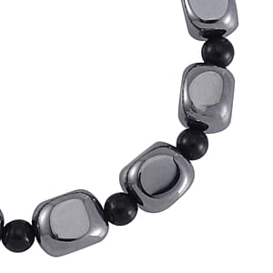 Terahertz and Shungite Beaded Stretch Bracelet 130.00 ctw