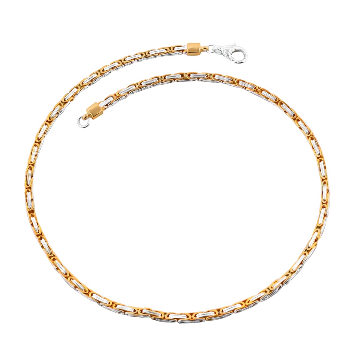 Bali Legacy 22K Vermeil YG Over and Sterling Silver Borobudur 4x2.5mm Necklace (20 Inches) (38.54 g) image number 0