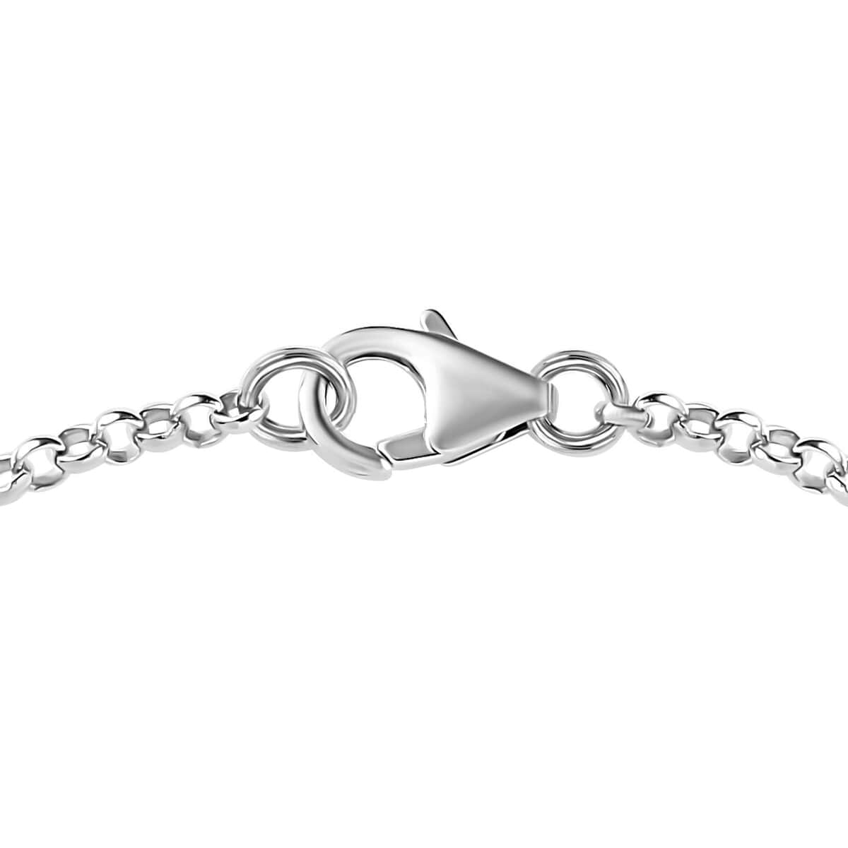 Ofiki Rubellite and Moissanite Bracelet in Platinum Over Sterling Silver (7.25 In) 1.30 ctw image number 3