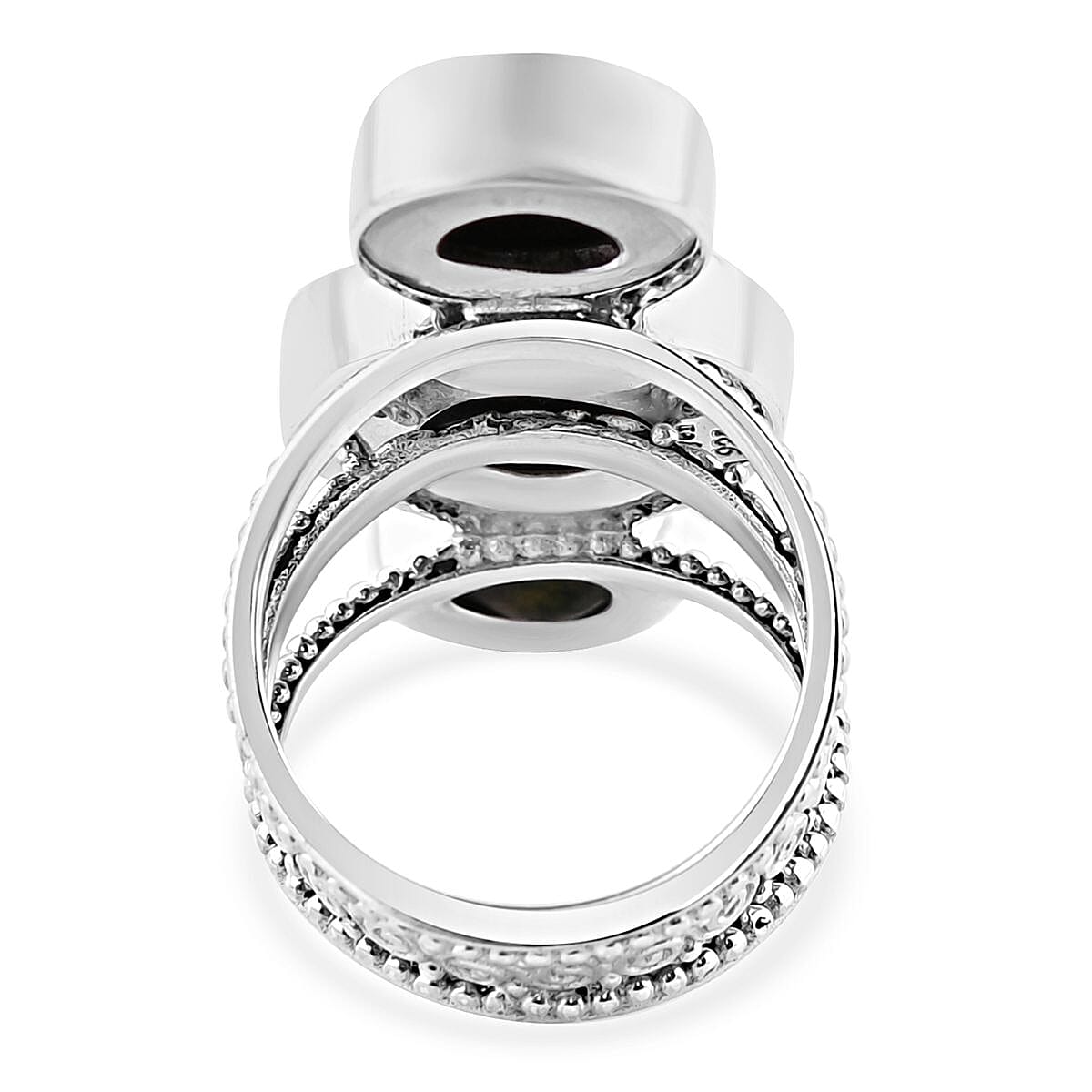 Sajen Silver Mexican Geode Ring in Sterling Silver (Size 8.0) 12.00 ctw image number 4