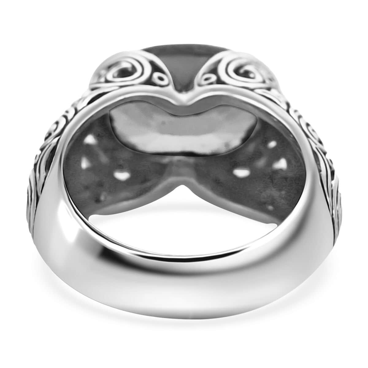 Bali Legacy Peacock Quartz (Triplet) Ring in Sterling Silver 6.00 ctw image number 4