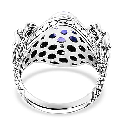 Bali Legacy Tanzanite Dragon Ring in Sterling Silver (Size 10.0) 4.80 ctw