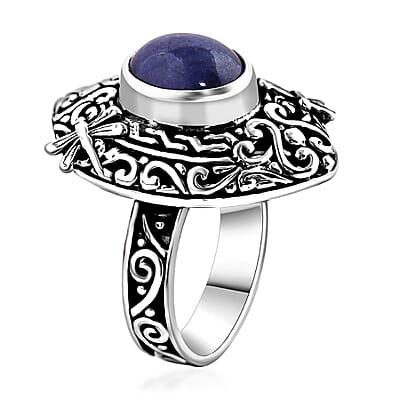 Bali Legacy Tanzanite Dragonfly Ring in Sterling Silver (Size 7.0) 5.00 ctw