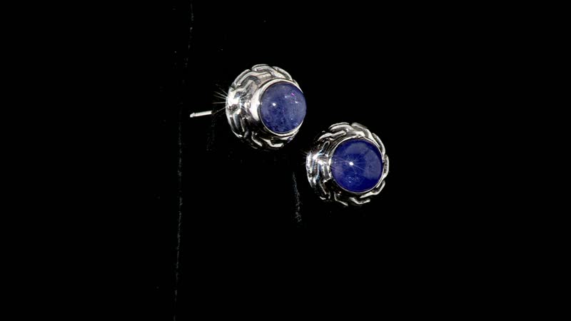 Bali Legacy Tanzanite 2.40 ctw Stud Earrings in Sterling Silver