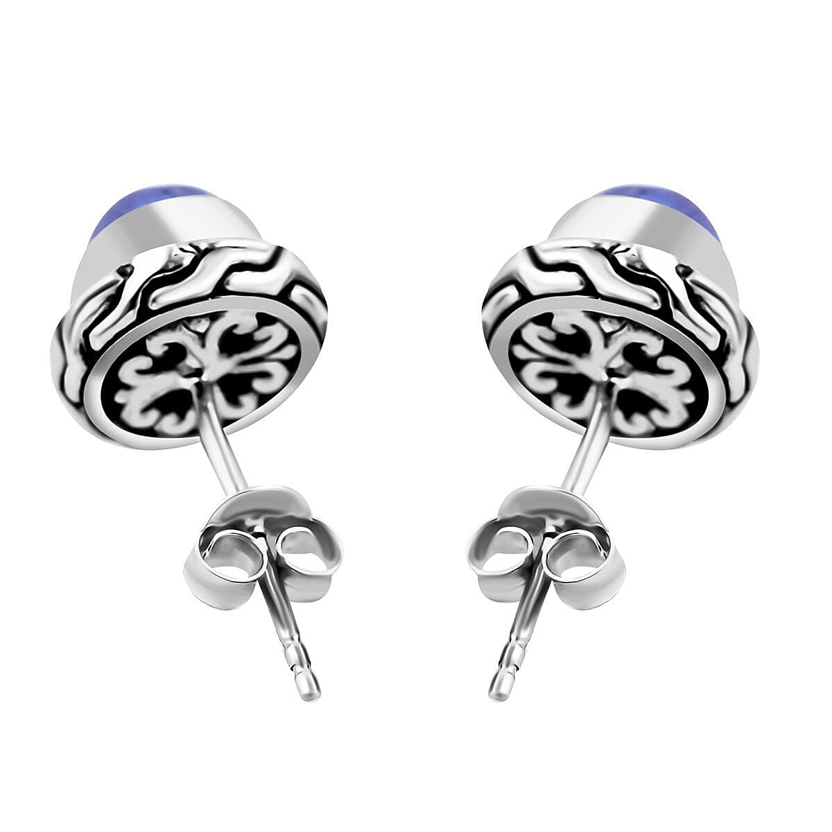 Bali Legacy Tanzanite 2.40 ctw Stud Earrings in Sterling Silver