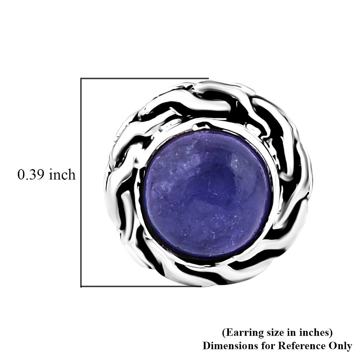 Bali Legacy Tanzanite 2.40 ctw Stud Earrings in Sterling Silver