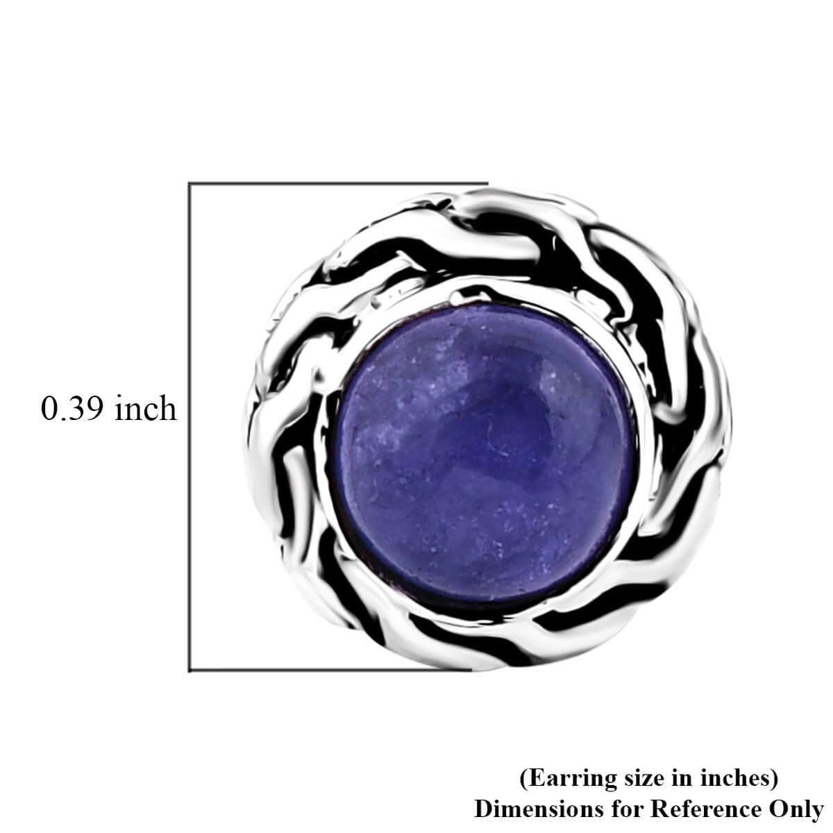 Bali Legacy Tanzanite Stud Earrings in Sterling Silver 2.40 ctw image number 5