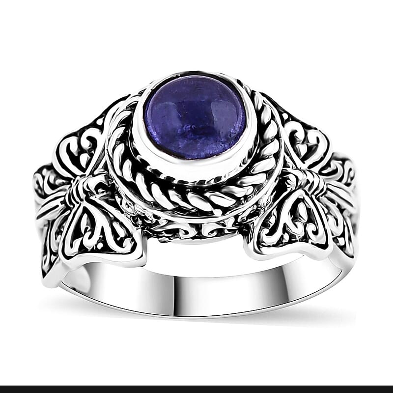 Bali Legacy Tanzanite Butterfly Ring in Sterling Silver (Size 10.0) 1.80 ctw