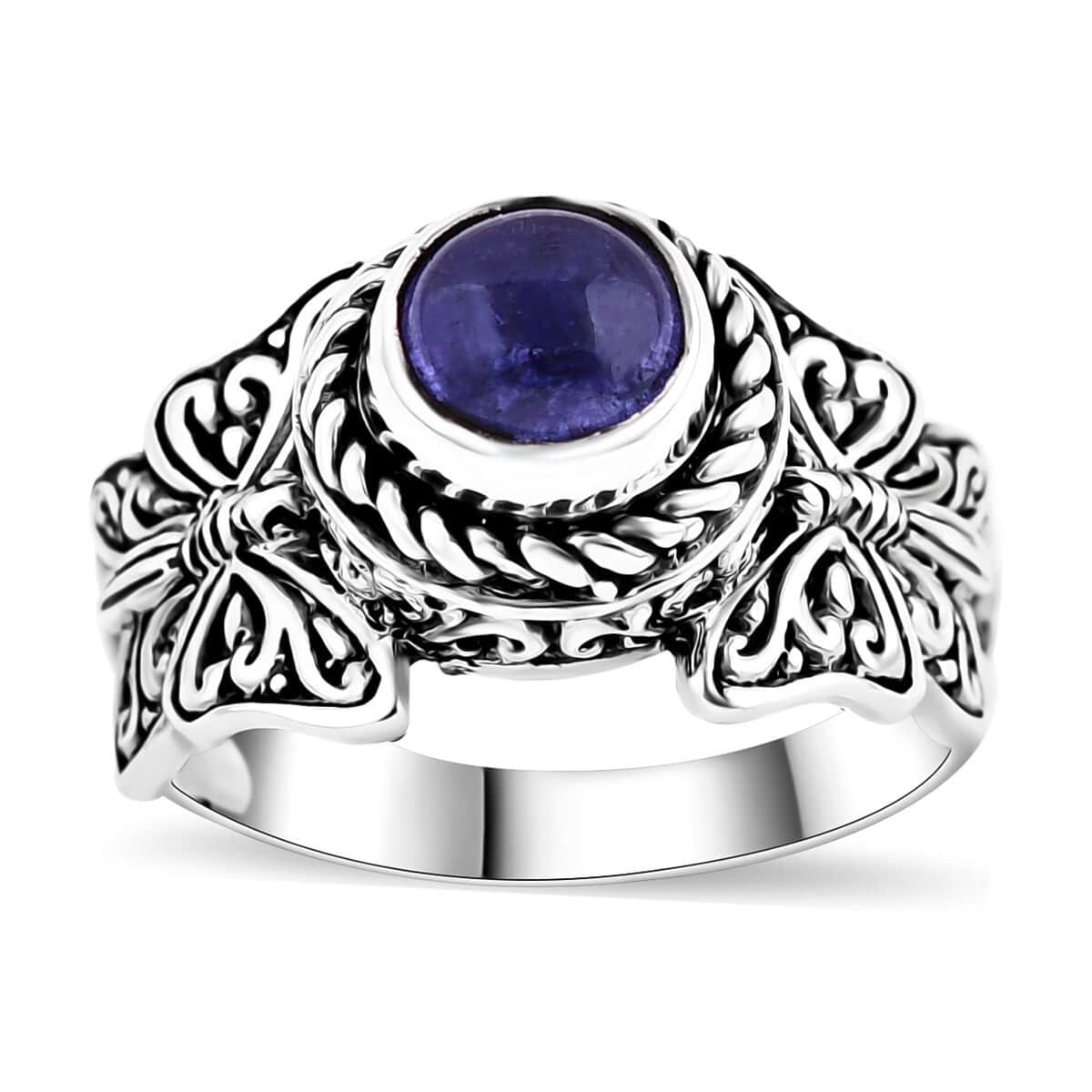 Bali Legacy Tanzanite Butterfly Ring in Sterling Silver (Size 8.0) 1.80 ctw image number 0