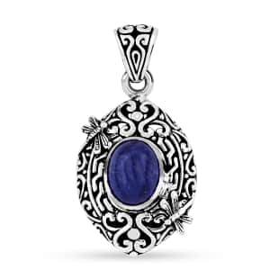 Bali Legacy Tanzanite Dragonfly Pendant in Sterling Silver 5.20 ctw
