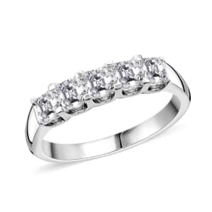 Modani 950 Platinum White Diamond E-F VS2 Ring (Size 7.0) 4.96 Grams 1.17 ctw