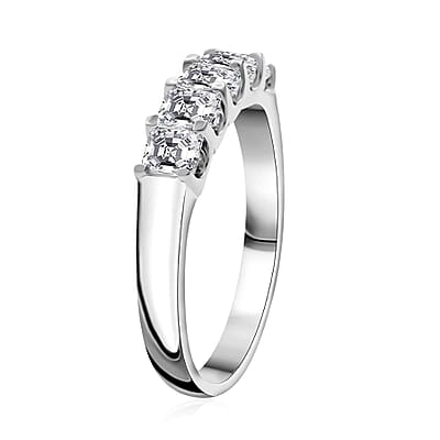 Modani 950 Platinum White Diamond E-F VS2 Ring (Size 7.0) 4.96 Grams 1.17 ctw