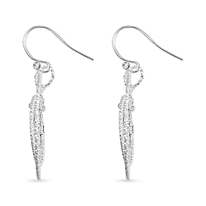 Sterling Silver Concentric Circle Hoop Earrings 2.90 Grams