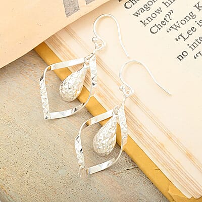 Sterling Silver Dangle Earrings 2.60 Grams
