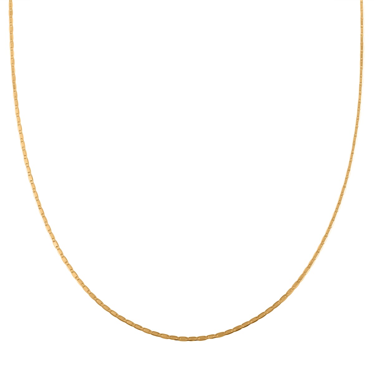 14K Yellow Gold Over Sterling Silver Mariner Chain Necklace 24 Inches 3.20 Grams image number 0