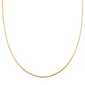 14K Yellow Gold Over Sterling Silver Mariner Chain Necklace 24 Inches 3.20 Grams