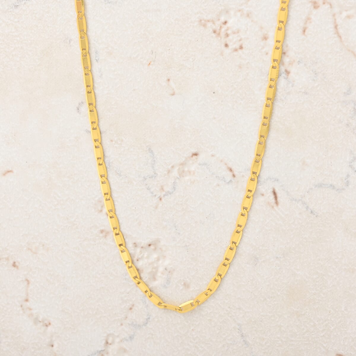 14K Yellow Gold Over Sterling Silver Mariner Chain Necklace 24 Inches 3.20 Grams image number 1