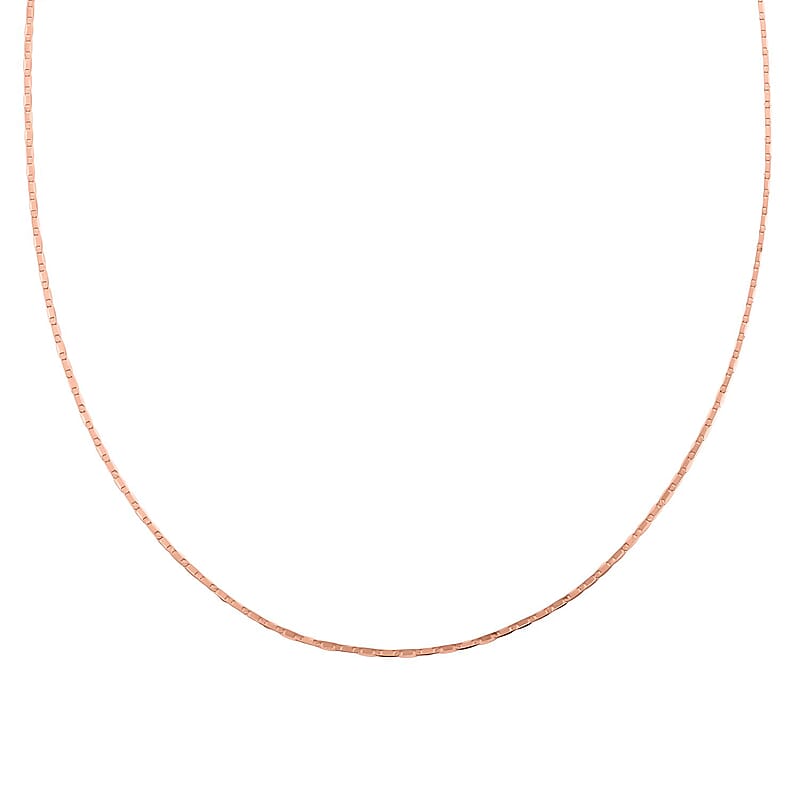 14K Rose Gold Over Sterling Silver Mariner Chain Necklace 24 Inches 3.20 Grams