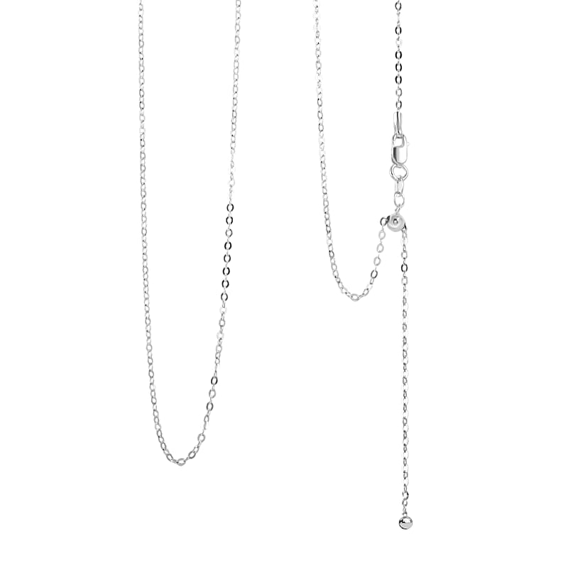 Sterling Silver Link Chain Necklace 18-24 Inches 2.20 Grams