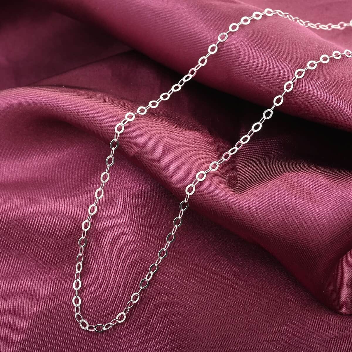 Sterling Silver Link Chain Necklace 18-24 Inches 2.20 Grams image number 1