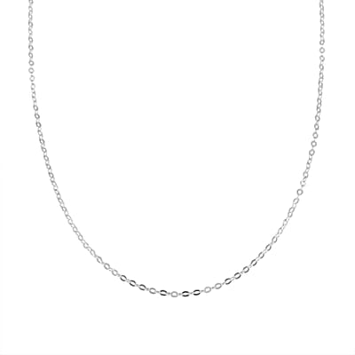 Sterling Silver Link Chain Necklace 18-24 Inches 2.20 Grams