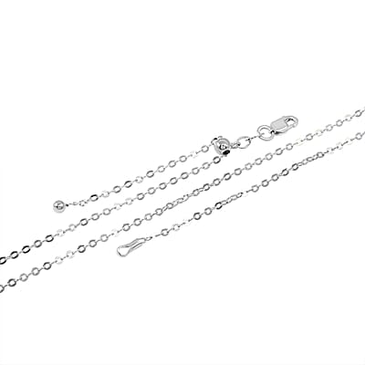 Sterling Silver Link Chain Necklace 18-24 Inches 2.20 Grams