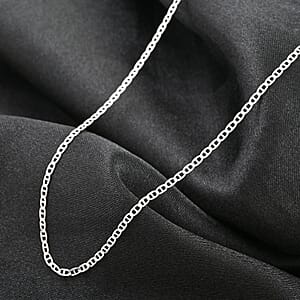 Sterling Silver Mariner Chain Necklace 20 Inches 2.30 Grams