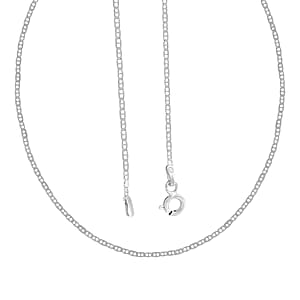 Sterling Silver Mariner Chain Necklace 20 Inches 2.30 Grams