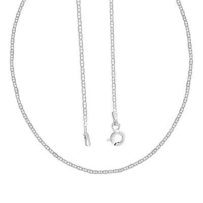 Sterling Silver Mariner Chain Necklace 20 Inches 2.30 Grams
