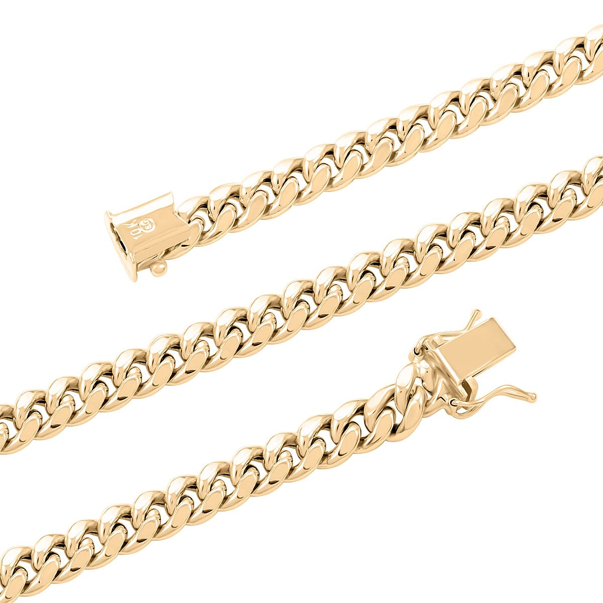 10K Yellow Gold 6.7mm Miami Cuban Chain Necklace 24 Inches 29.50 Grams image number 2