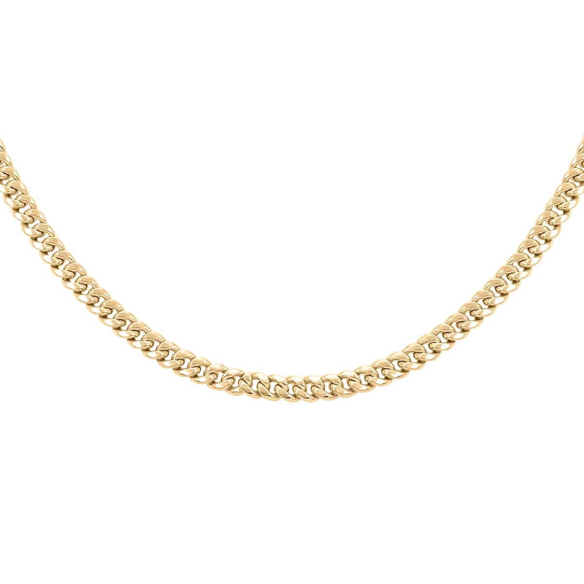 10K Yellow Gold 4.5mm Miami Cuban Chain Necklace 22 Inches 12.20 Grams image number 0