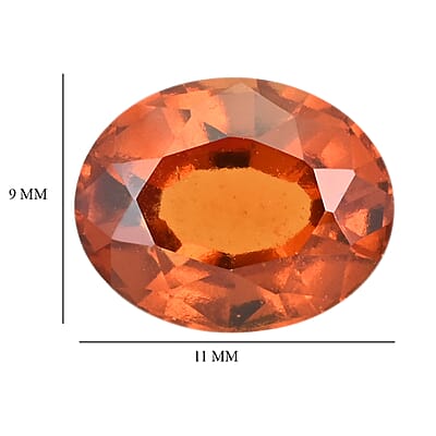 AAAA Tanzanian Honey Garnet (Ovl 11x9 mm) 3.00 ctw Loose Gemstone