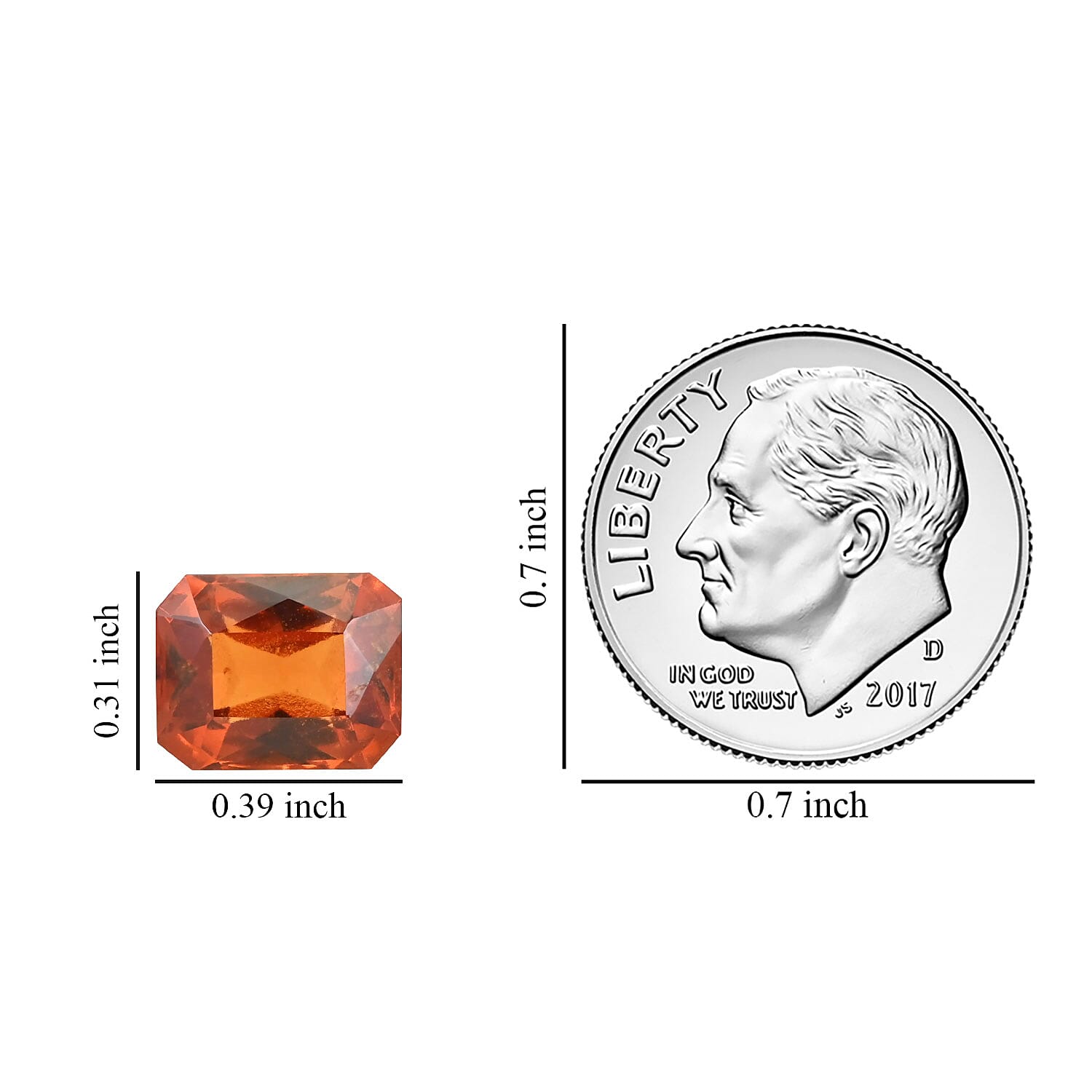 AAAA Tanzanian Honey Garnet (Oct 10x8 mm) 3.00 ctw Loose gemstone