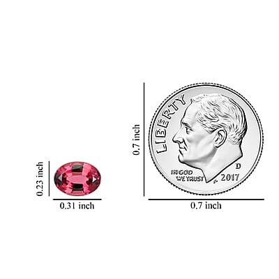 AAAA Shimoyo Rubellite (Ovl 8x6 mm) 1.20 ctw