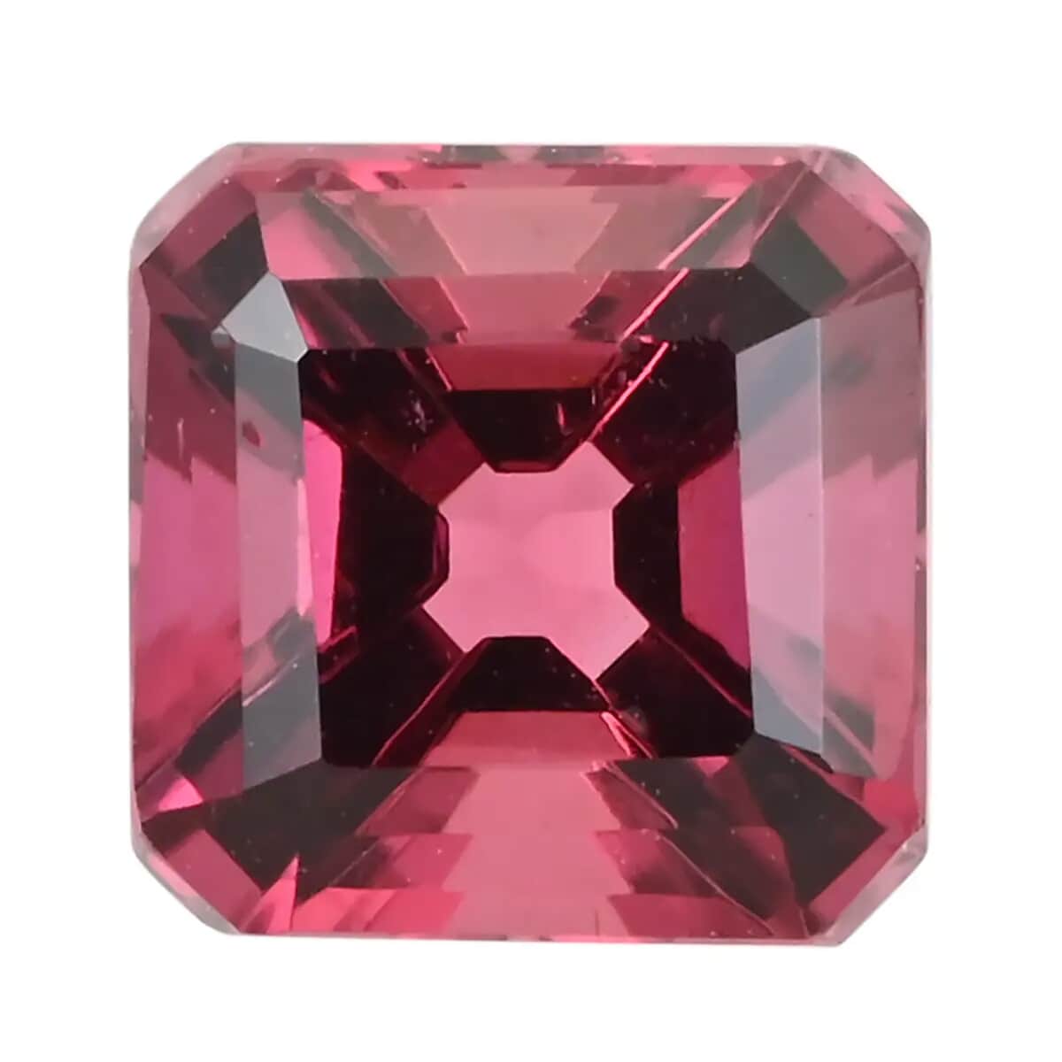 Asscher Cut AAAA Ouro Fino Rubellite (Oct 6 mm) 1.20 ctw image number 0