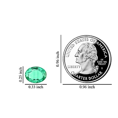 AAA Kagem Zambian Emerald (Ovl 8.5x6.5 mm) 1.30 ctw