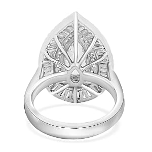 Chairman Vault Collection Certified & Appraised Rhapsody 950 Platinum AAAA Paraiba Tourmaline and E-F VS Diamond Ring (Size 7.0) 13.21 Grams 3.20 ctw