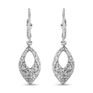 Sterling Silver Lever Back Earrings 5.40 Grams