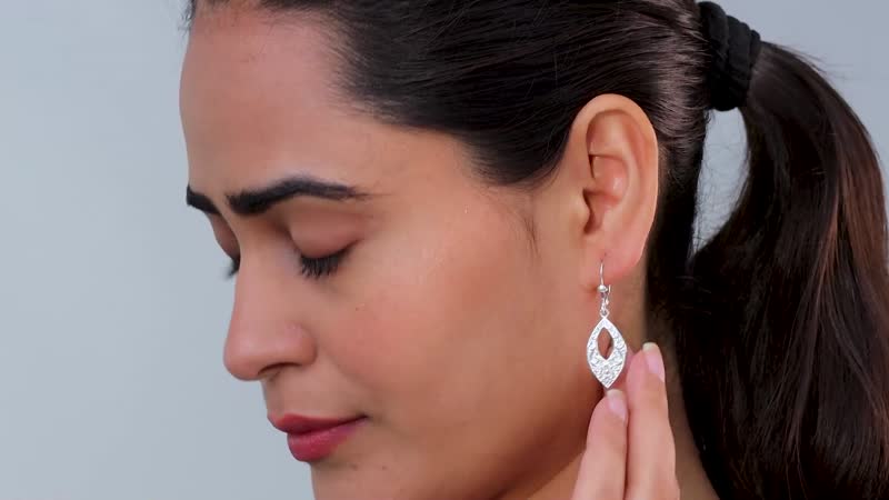 D'Joy Filigree Earrings in Sterling Silver 5.40 Grams