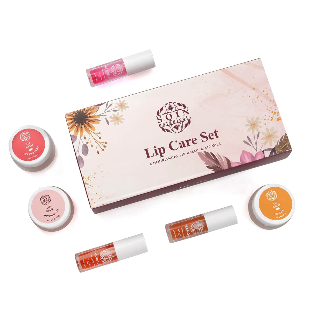 Set of 6 Lip Balm and Lip Oils - Mango, Strawberry & Passionfruit - 10ml image number 0