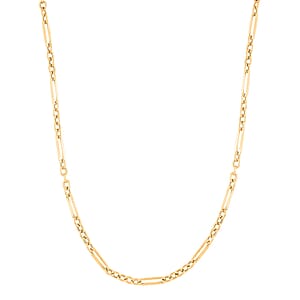 Italian 10K Yellow Gold T-Bar Necklace 20 Inches 4.40 Grams