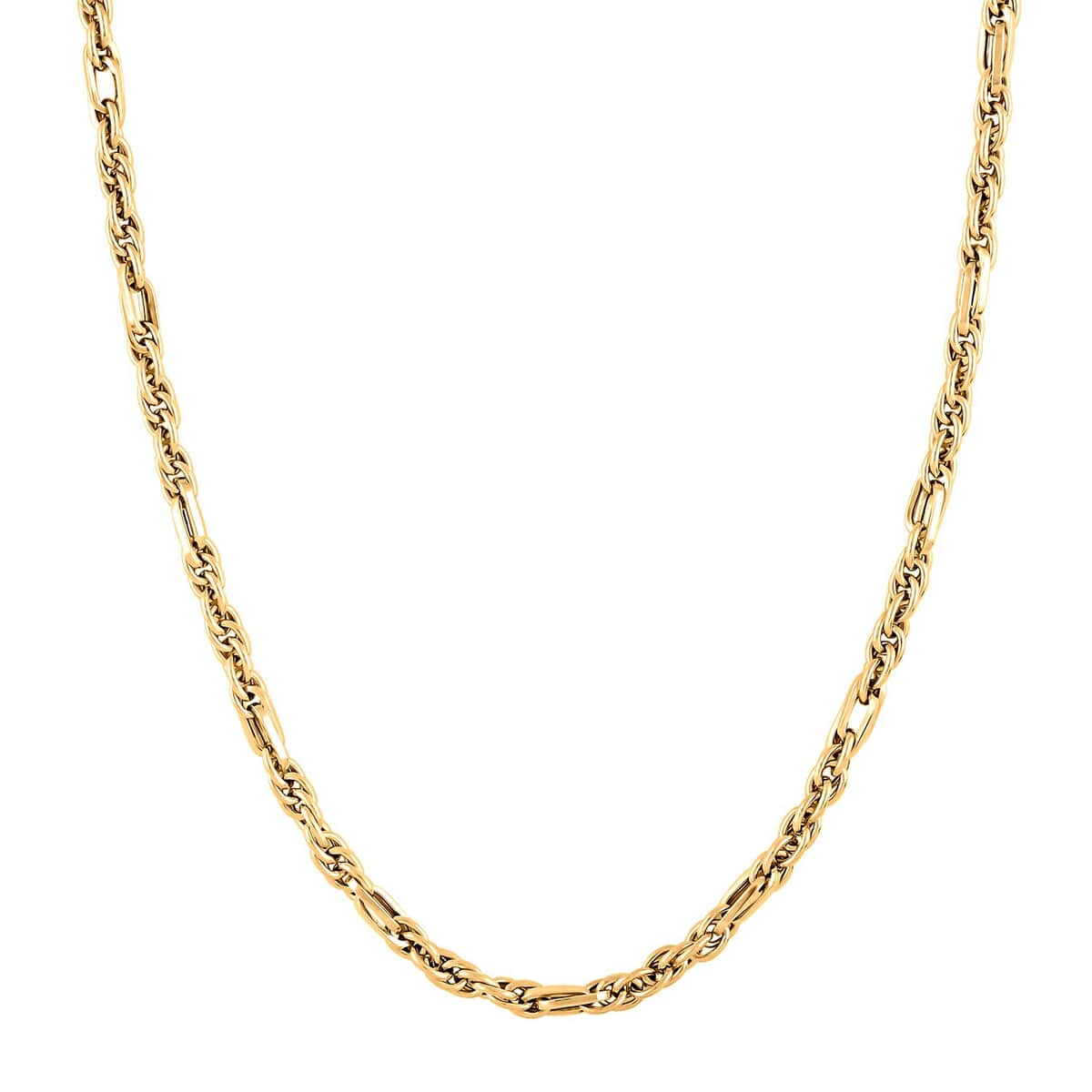 Italian 10K Yellow Gold Figaro Necklace 18-20 Inches 6.90 Grams image number 0