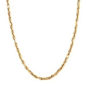 Italian 10K Yellow Gold Figaro Necklace 18-20 Inches 6.90 Grams