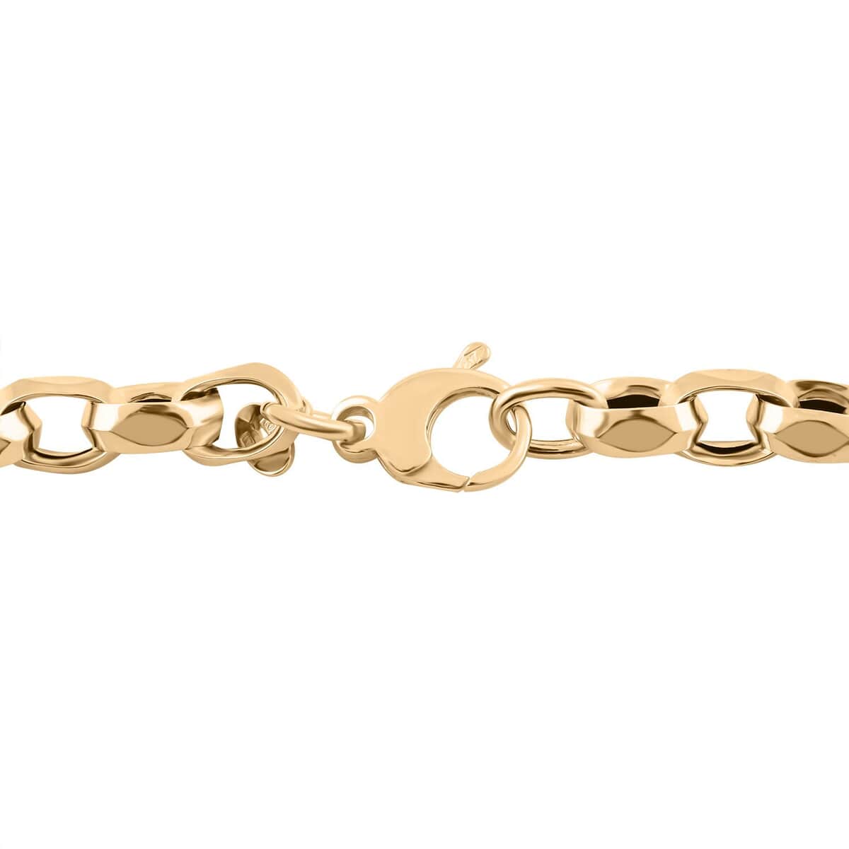 Italian Concave Mirror Oval Rolo Bracelet in 10K Yellow Gold (8.50 In) 4.50 Grams image number 3