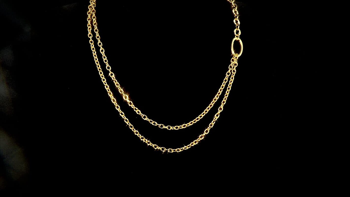 Italian Link Chain Necklace in 10K Yellow Gold 9.40 Grams 18-20 Inches