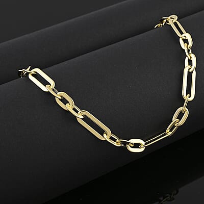 Italian 10K Yellow Gold Figaro Necklace 18-20 Inches 4.7 Grams