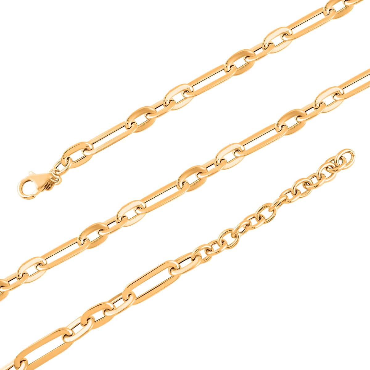 Italian 10K Yellow Gold Figaro Necklace 18-20 Inches 4.7 Grams image number 2