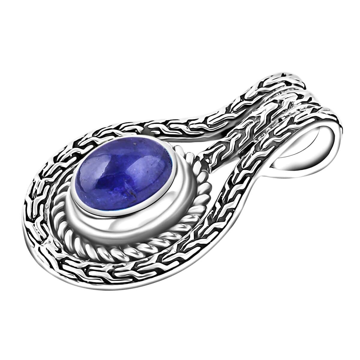 Bali Legacy Tanzanite 3.60 ctw Tulang Naga Pendant in Sterling Silver  image number 3